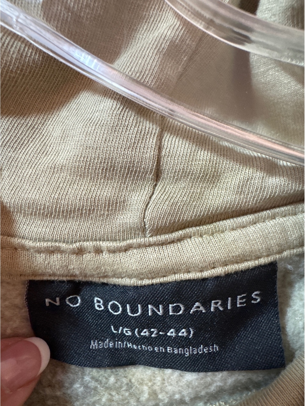 No Boundaries Tie-Dye Hoodie Sweatshirt Size L (42-44)